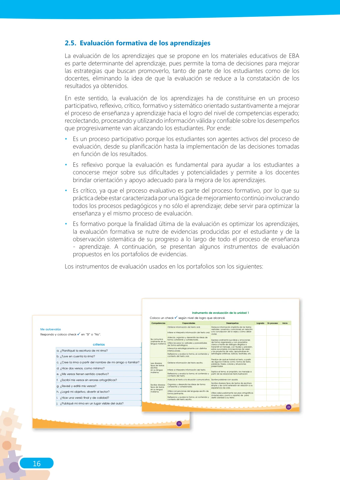 Página 16 de Guía para el docente sobre el uso del material educativo, Quechua Chanka. Ciclos Inicial e Intermedio, área de Comunicación · 2020