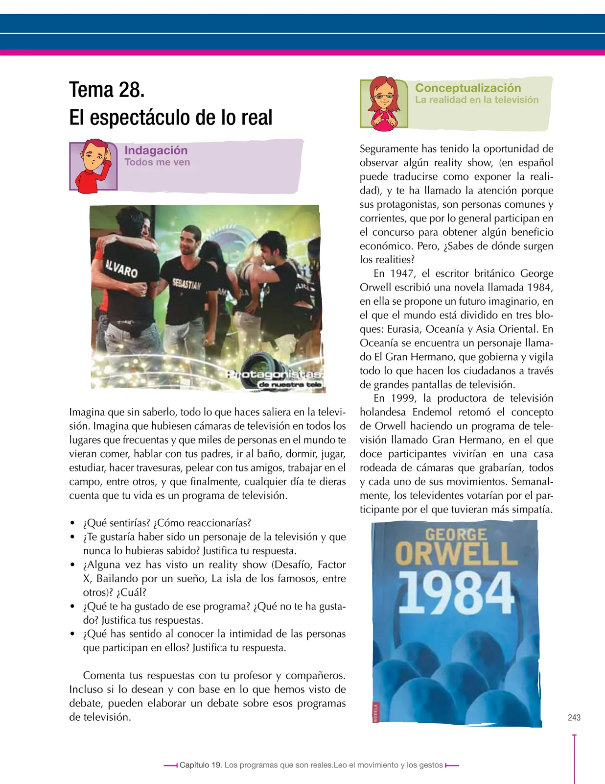 Página 243 de Lenguaje 7° · Secundaria Activa