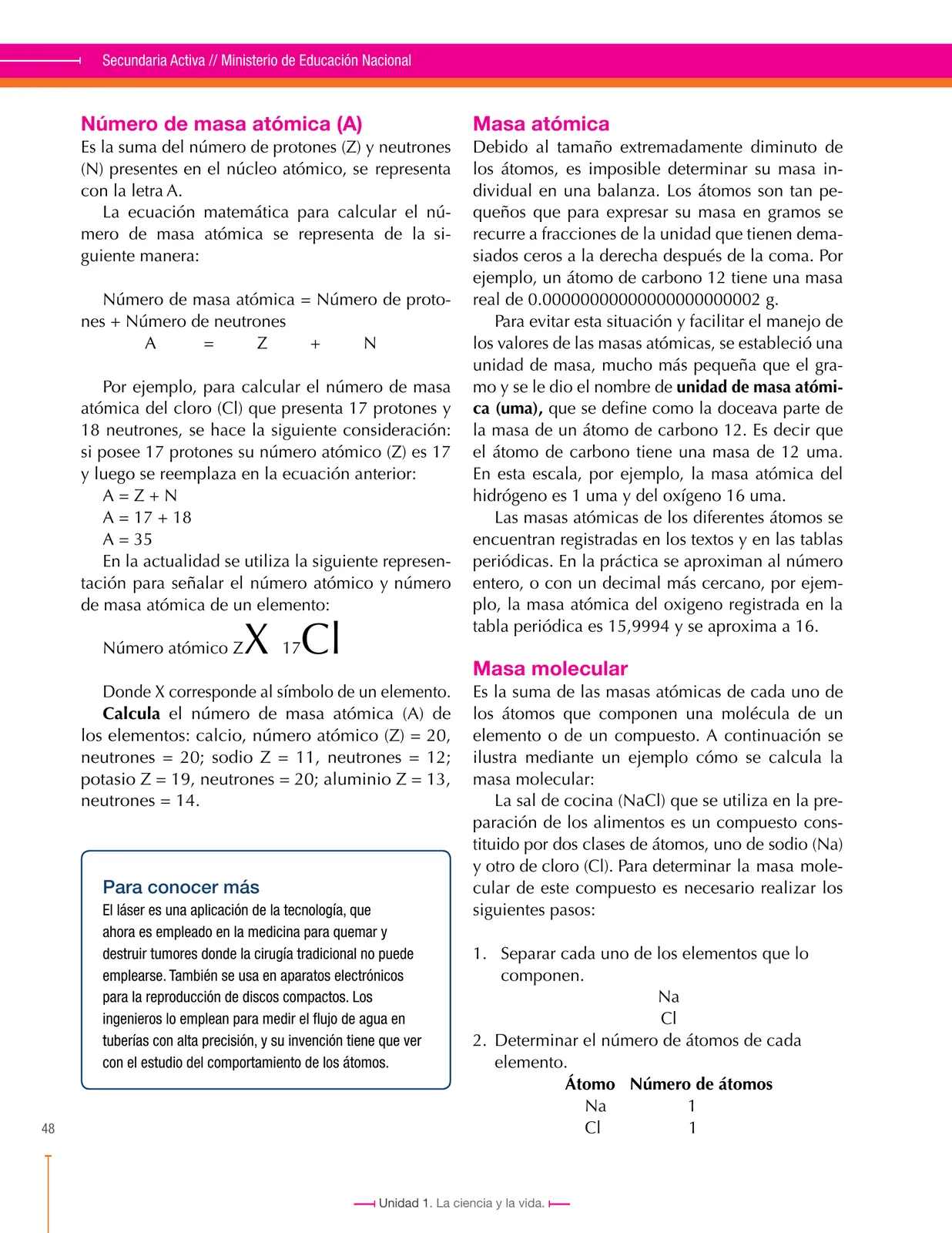 Página 48 de Ciencias Naturales 7° · Secundaria Activa