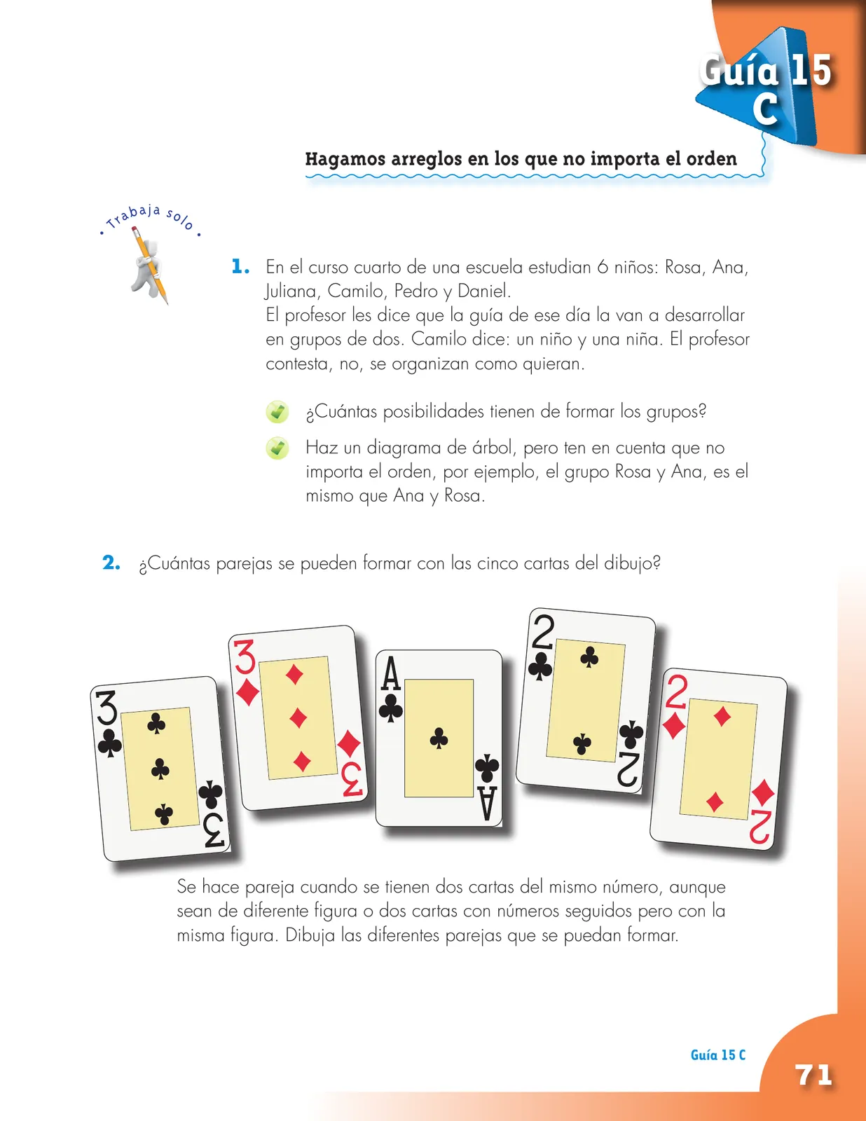 Página 71 de Matematica 4° · Cartilla 02