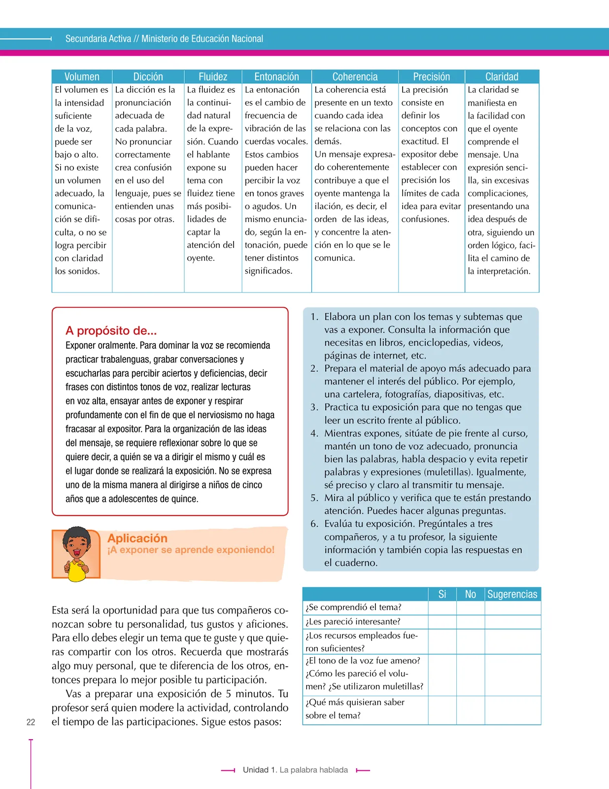 Miniatura página 22 de Lenguaje 8° · Secundaria Activa