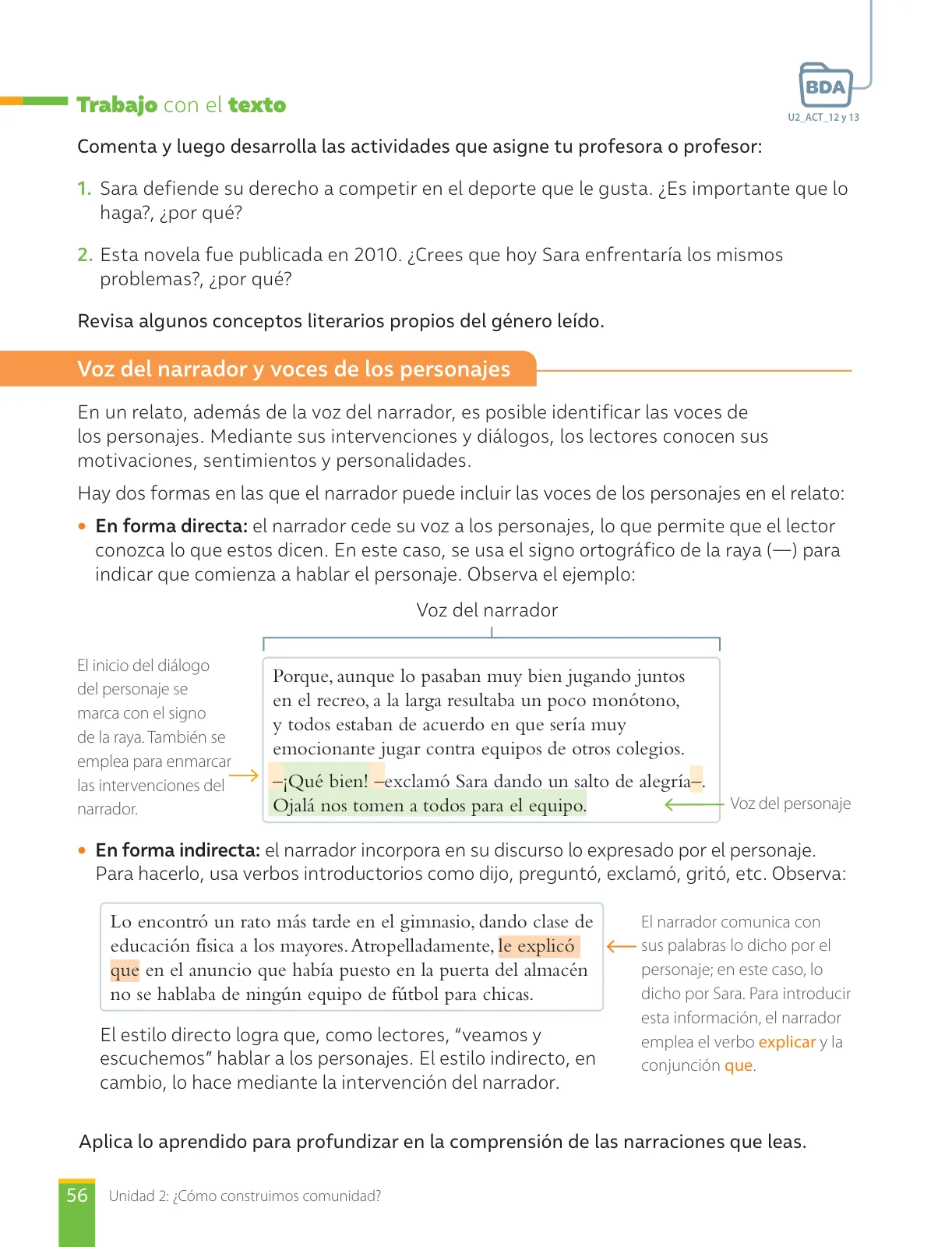 Página 58 de Libro de Lengua y Literatura – Séptimo Básico | Texto del Estudiante MINEDUC – Descargar PDF · 2024