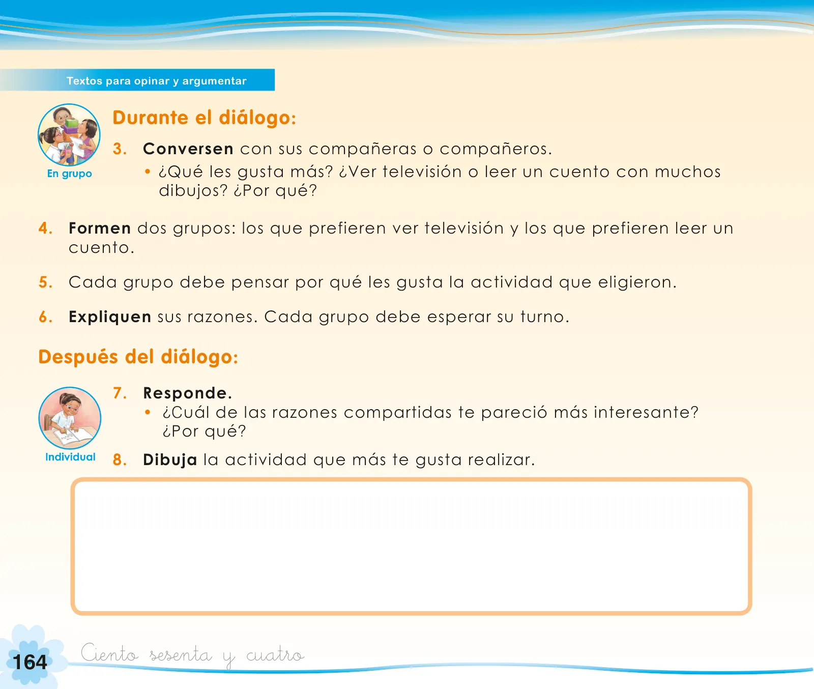 Miniatura página 166 de Comunicación 1 : cuaderno de trabajo para primer grado de Educación Primaria 2019 · 2019