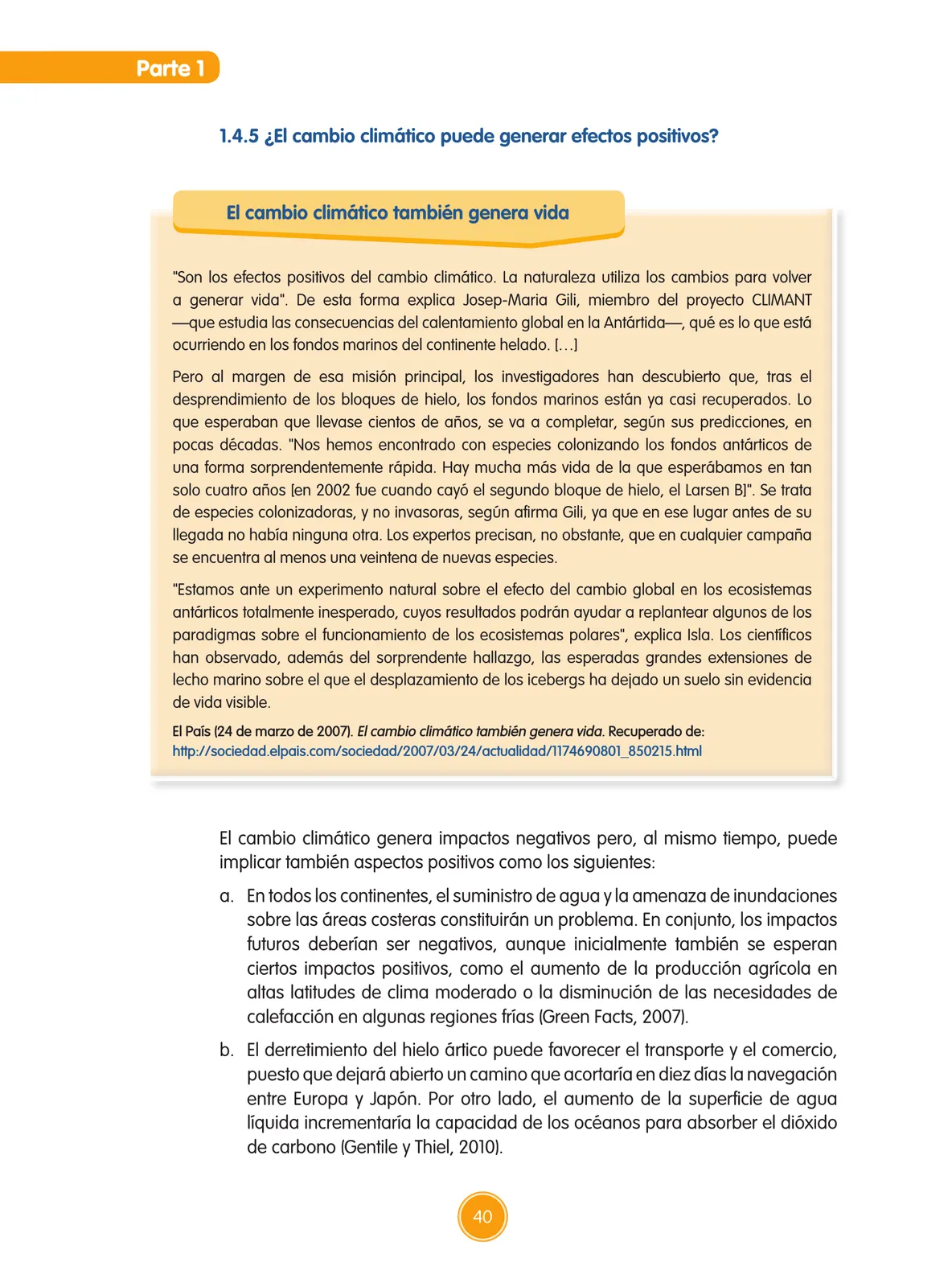 Miniatura página 41 de Guía de educación ambiental para el desarrollo sostenible : cambio climático · 2016