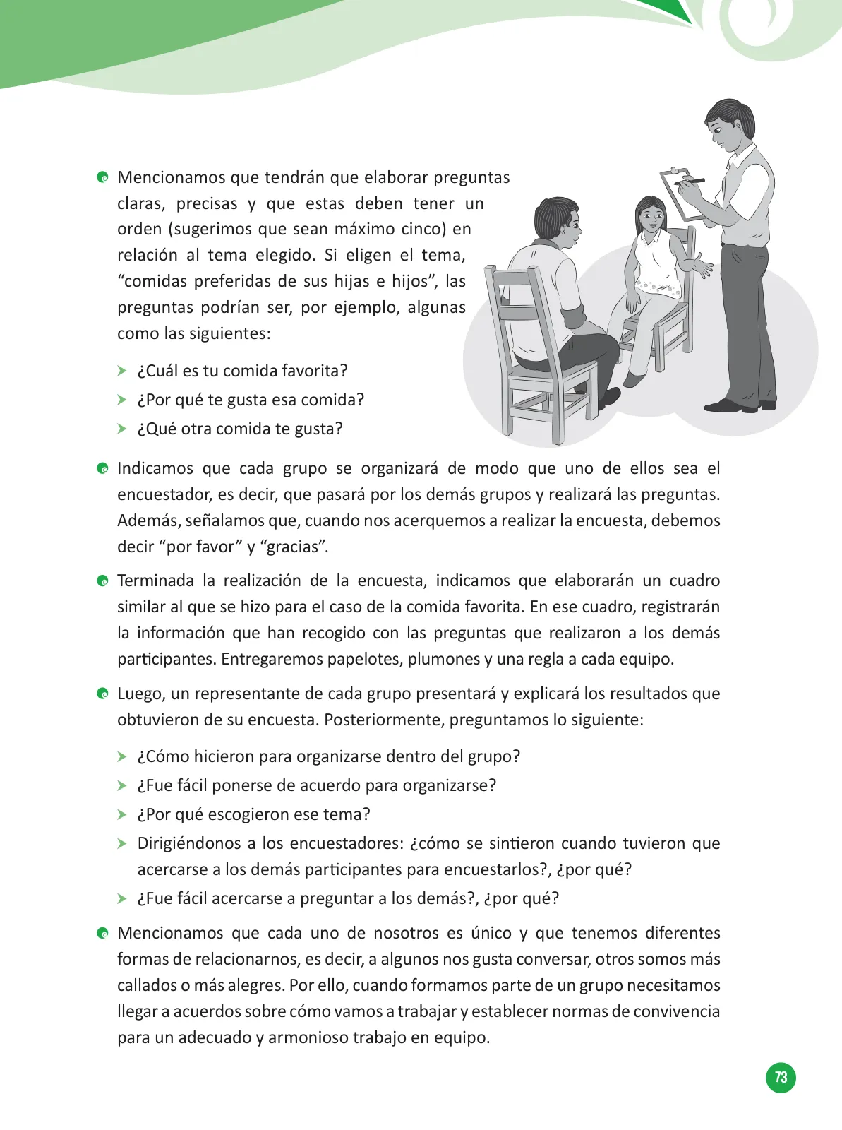 Miniatura página 75 de Guía para el trabajo docente con las familias del ciclo V de Primaria · 2016