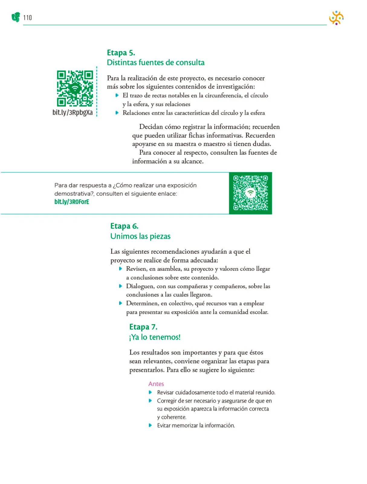 Miniatura página 111 de Colección Ximhai. Nuestro libro de Proyectos.  Tomo III.  Libro de Educación Telesecundaria Grado 1°  Ciclo Escolar 2025 - 2026