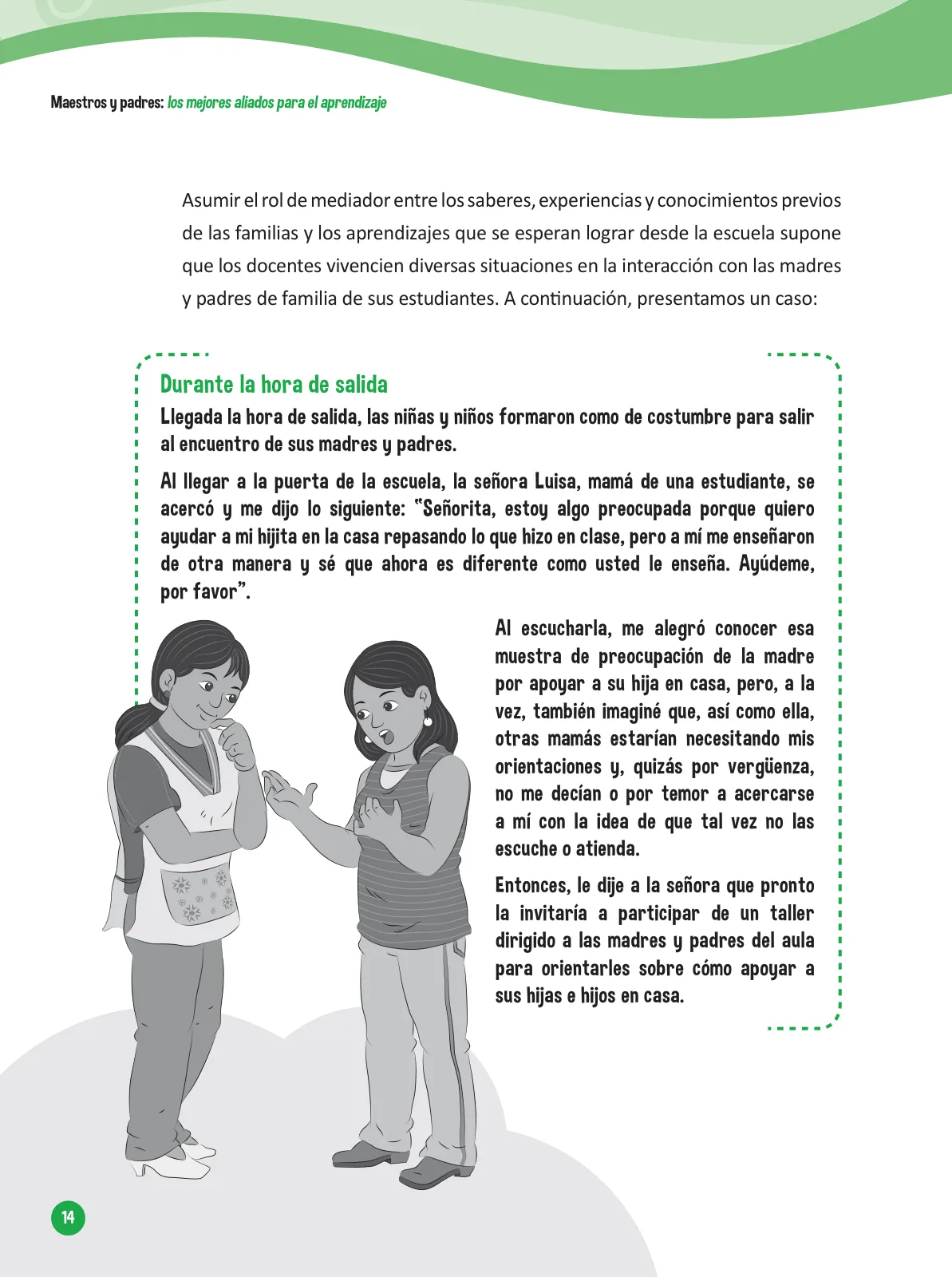 Página 16 de Guía para el trabajo docente con las familias del ciclo V de Primaria · 2016