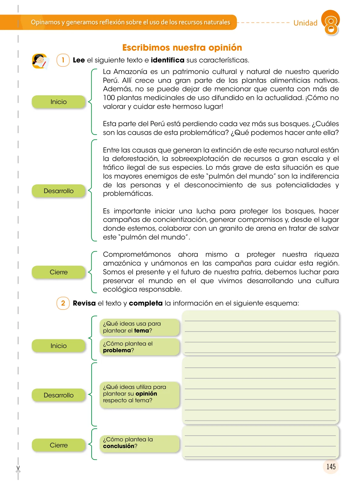 Miniatura página 146 de Comunicación 6 : cuaderno de trabajo para sexto grado de Educación Primaria 2019 · 2019