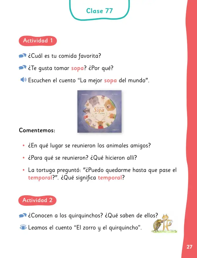 Página 30 de Lenguaje y Comunicación – Primero Básico | Texto del Estudiante MINEDUC – Descargar PDF · 2024