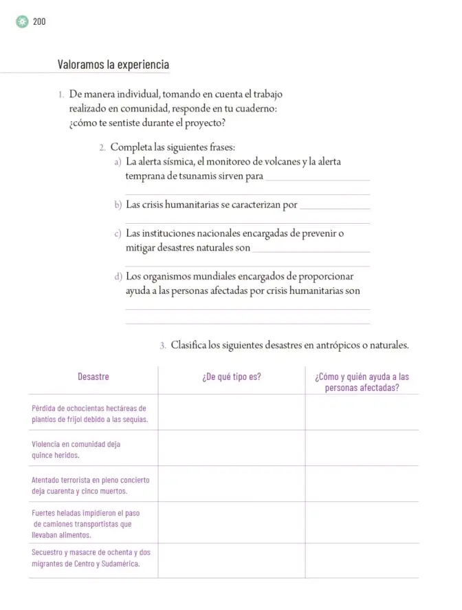 Página 203 de Proyectos Escolares. Libro de Educación Primaria Grado 6° Ciclo Escolar 2025 - 2026