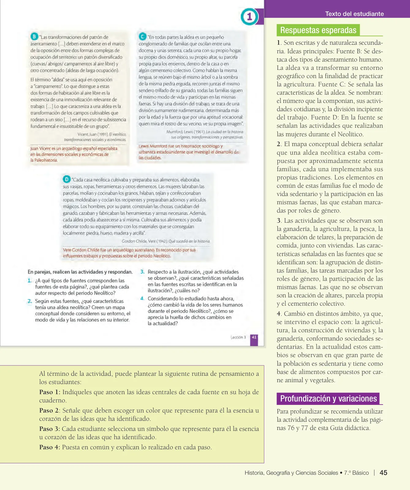 Miniatura página 46 de Historia, Geografía y Ciencias Sociales – Séptimo Básico | Texto del Estudiante MINEDUC – Descargar PDF · 2024