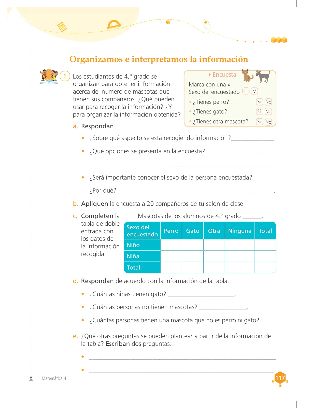 Miniatura página 117 de Matemática 4 : cuaderno de trabajo para cuarto grado de Educación Primaria 2018 · 2018