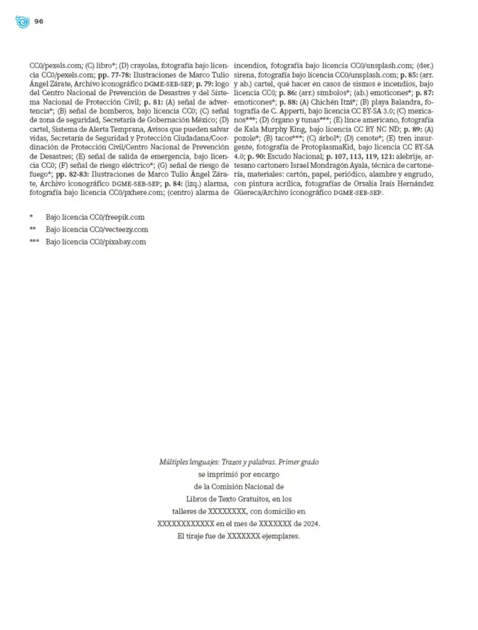 Página 97 de Múltiples lenguajes. Trazos y palabras. Libro de Educación Primaria Grado 1° Ciclo Escolar 2025 - 2026