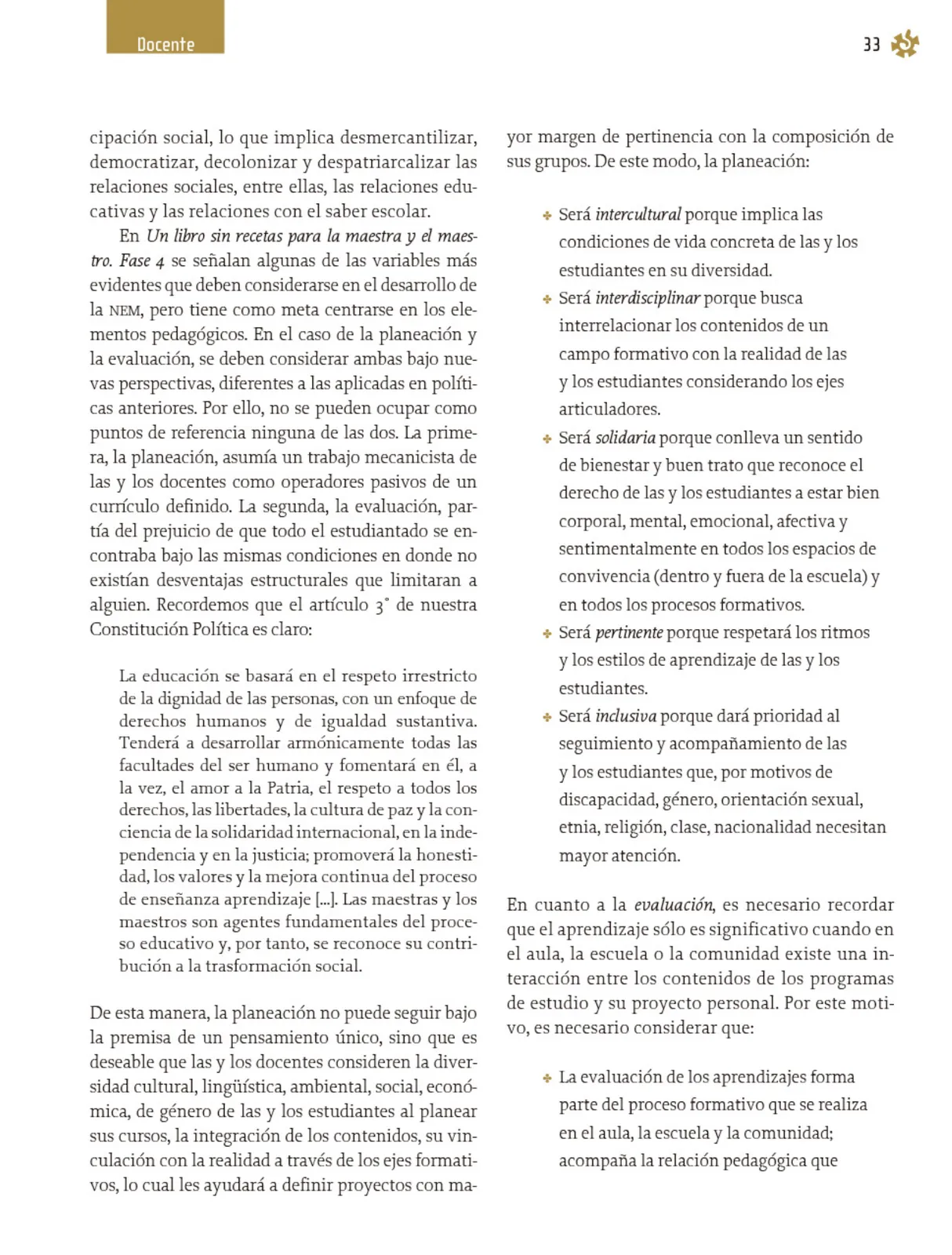 Miniatura página 34 de Un libro sin recetas, para la maestra y el maestro. Fase 4  Libro de Educación Primaria Grado 3°, 4°  Ciclo Escolar 2025 - 2026