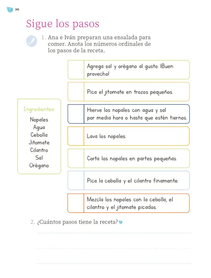 Página 37 de Múltiples lenguajes. Trazos y números. Libro de Educación Primaria Grado 1° Ciclo Escolar 2025 - 2026