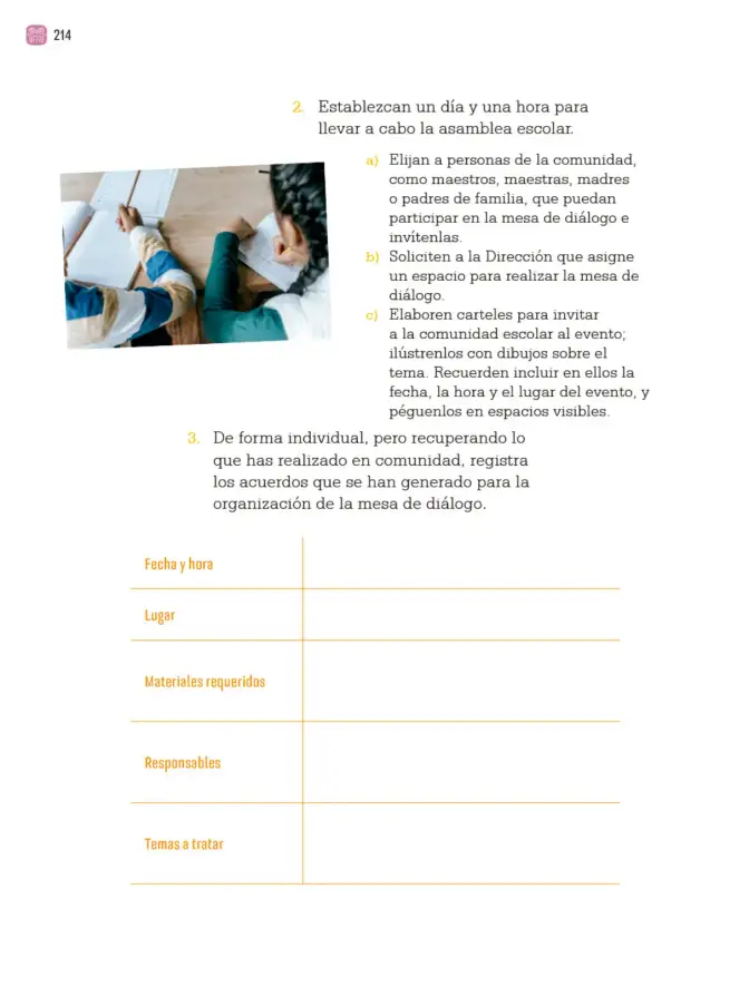 Página 217 de Proyectos Comunitarios. Libro de Educación Primaria Grado 3° Ciclo Escolar 2025 - 2026