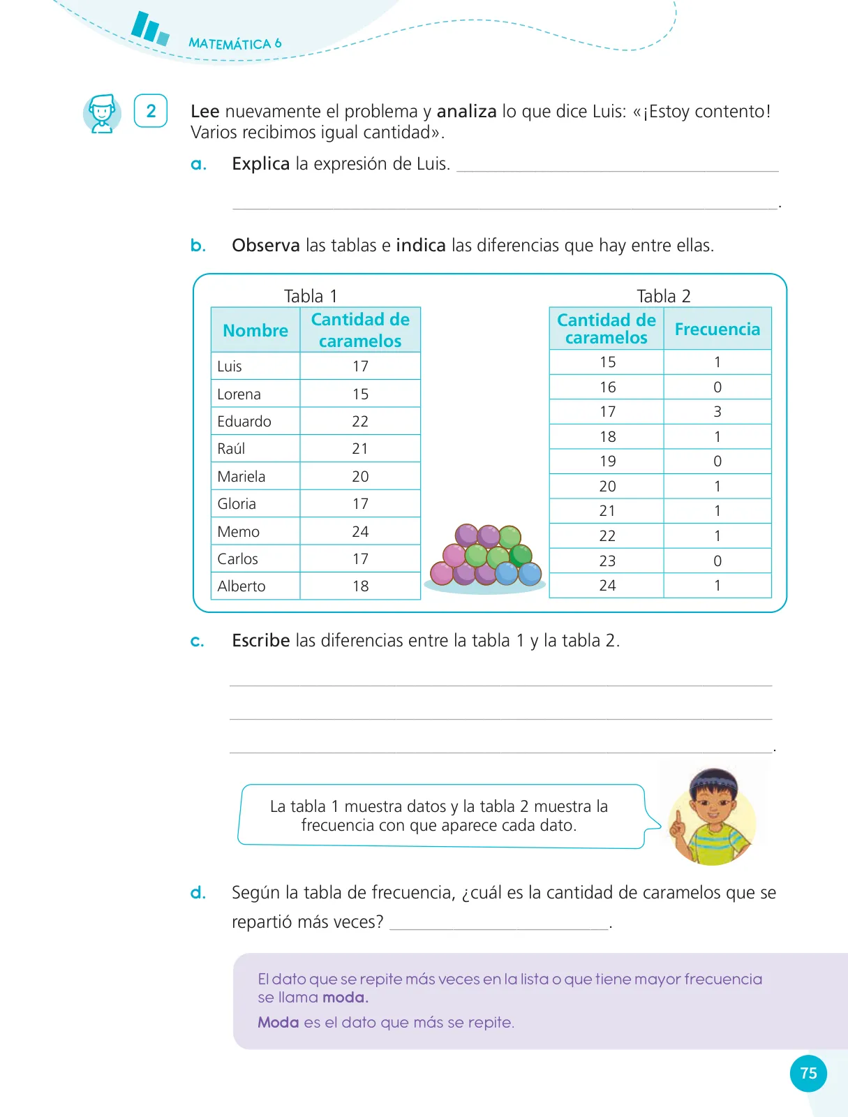 Página 77 de Cuadernillo de Matemática 6, sexto grado de Primaria · 2023