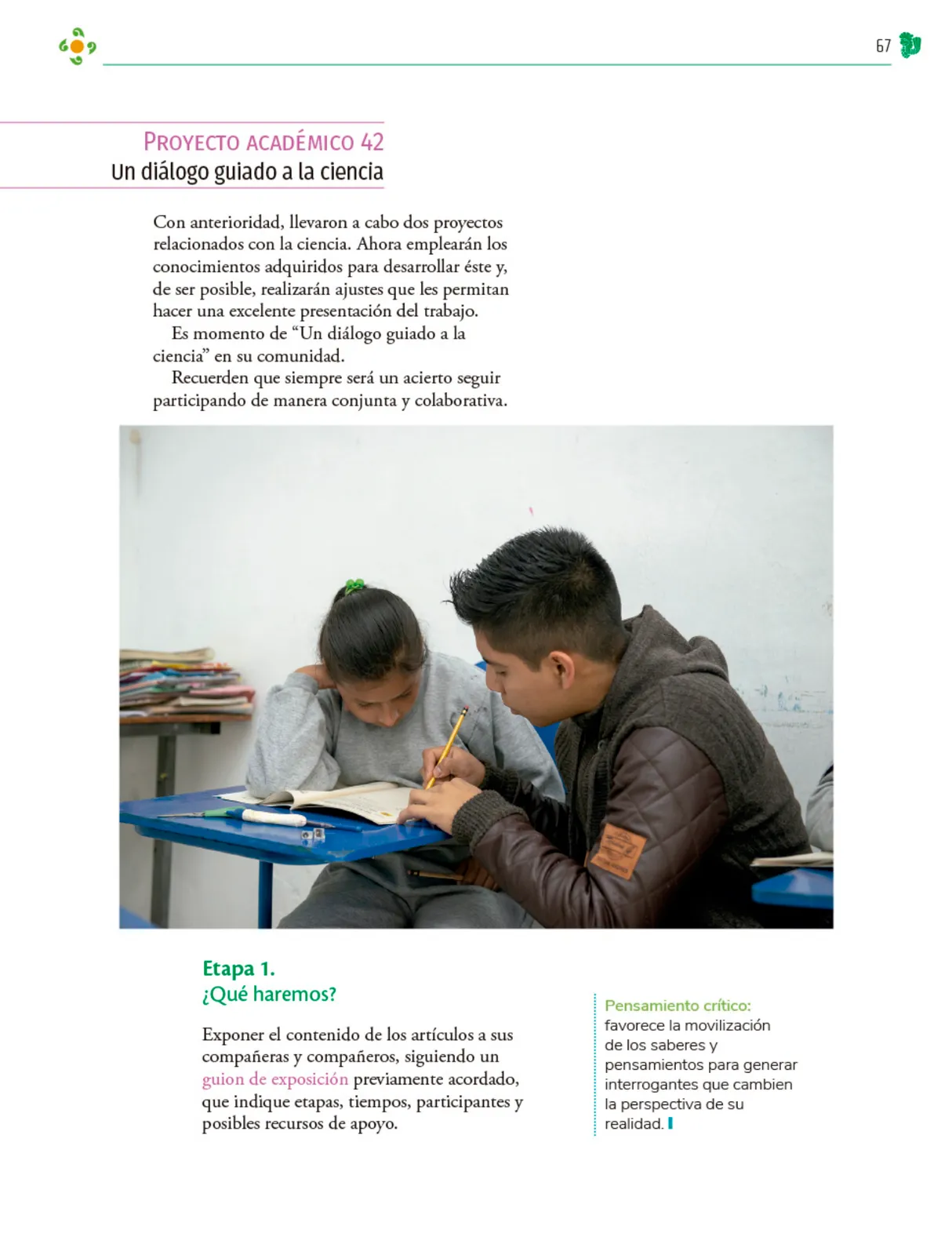 Miniatura página 68 de Colección Ximhai. Nuestro libro de Proyectos.  Tomo III.  Libro de Educación Telesecundaria Grado 1°  Ciclo Escolar 2025 - 2026