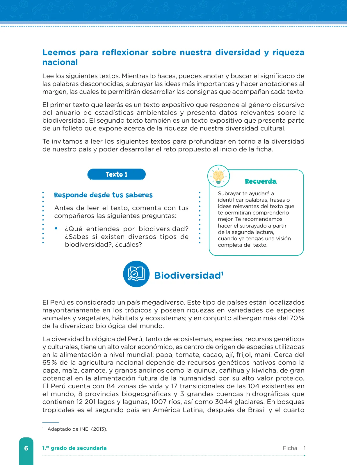 Página 8 de Fichas de aprendizaje de Comunicación 1 · 2024