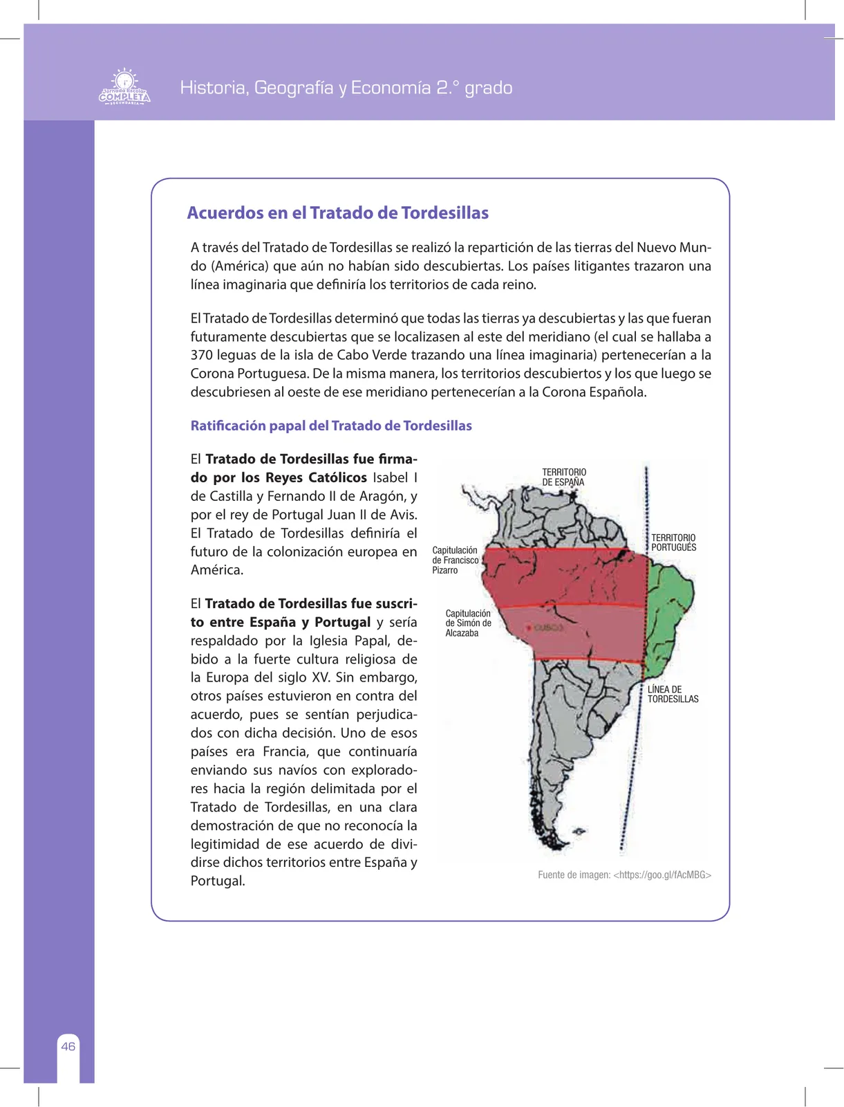 Página 46 de Historia, Geografía y Economía 2 : cuaderno de reforzamiento pedagógico - JEC · 2016