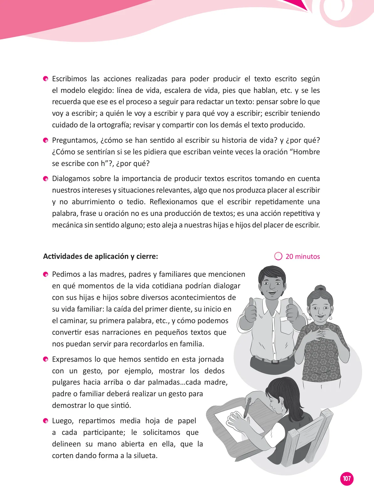 Miniatura página 109 de Guía para el trabajo docente con las familias del ciclo III de Primaria · 2016
