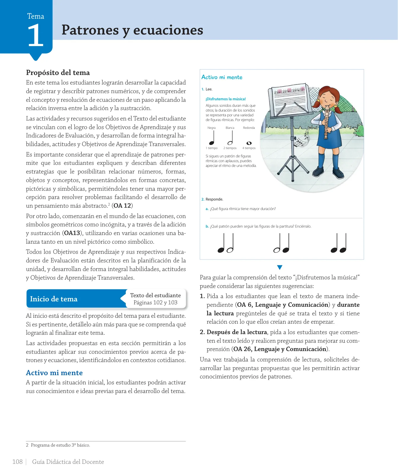 Página 110 de Matemática – Tercero Básico | Texto del Estudiante MINEDUC – Descargar PDF · 2024