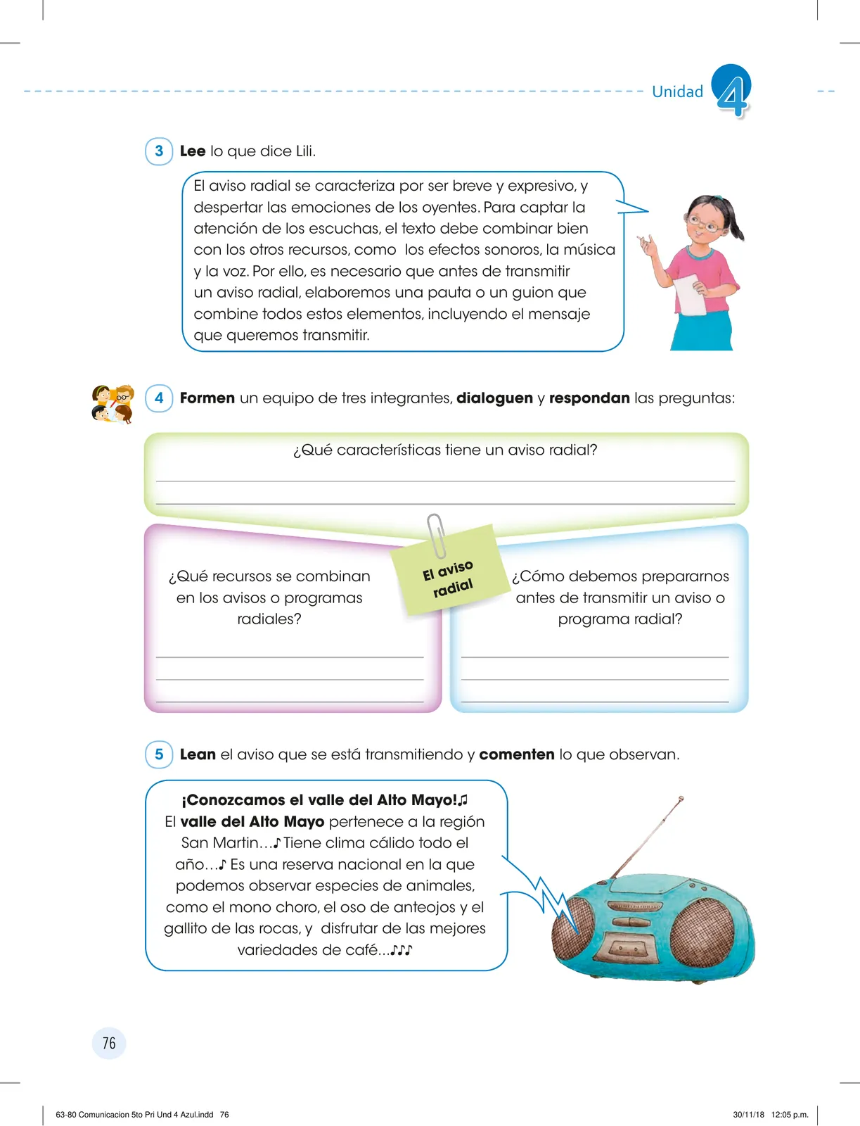 Página 78 de Comunicación : cuadernillo de trabajo 5 · 2018