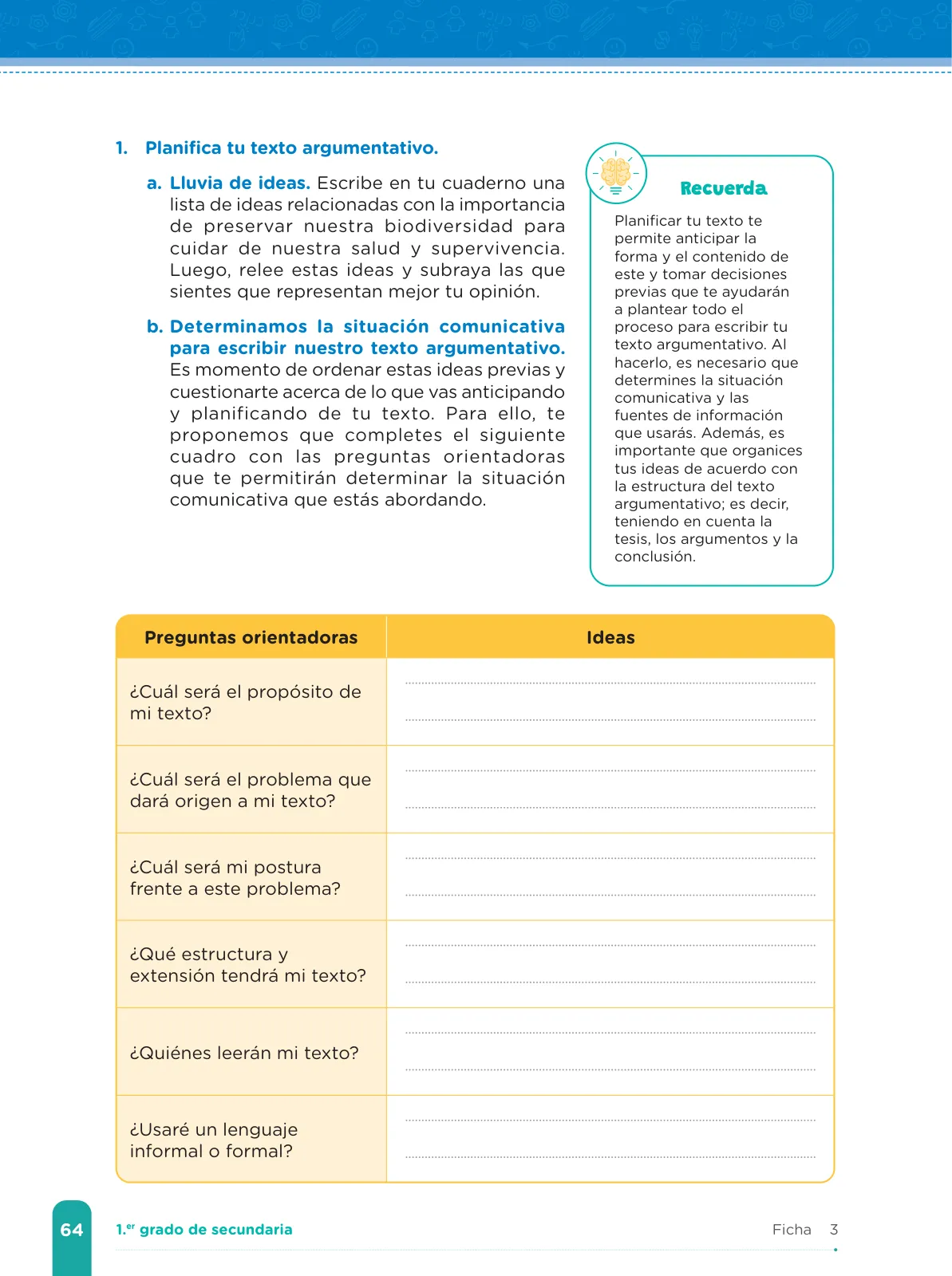 Miniatura página 66 de Fichas de aprendizaje de Comunicación 1 · 2024