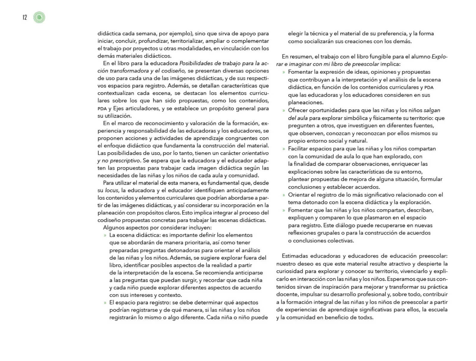 Página 13 de Posibilidades de trabajo para la acción transformadora y el codiseño. Ficheros. Fase 2  Libro de Educación Preescolar Grado 1°, 2°, 3°  Ciclo Escolar 2025 - 2026