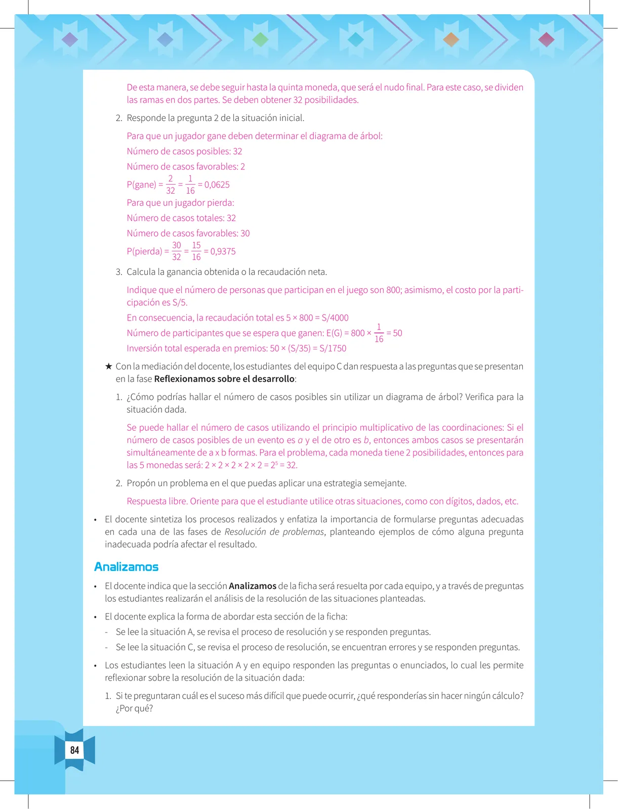 Miniatura página 86 de Resolvamos problemas 5 : manual para el docente 2018 · 2018