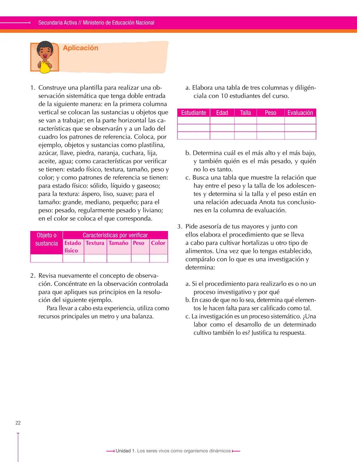Página 22 de Ciencias Naturales 8° · Secundaria Activa