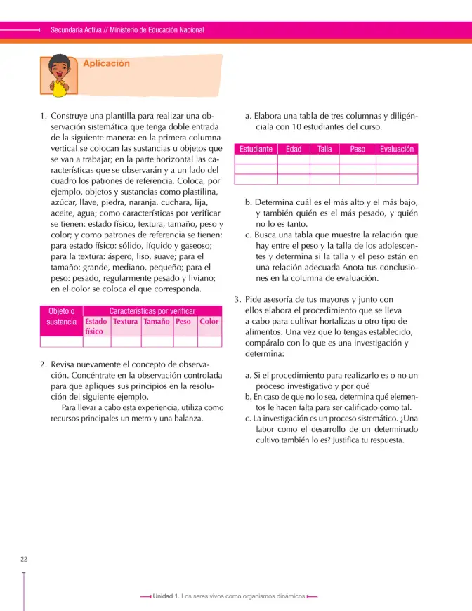 Página 22 de Ciencias Naturales 8° · Secundaria Activa