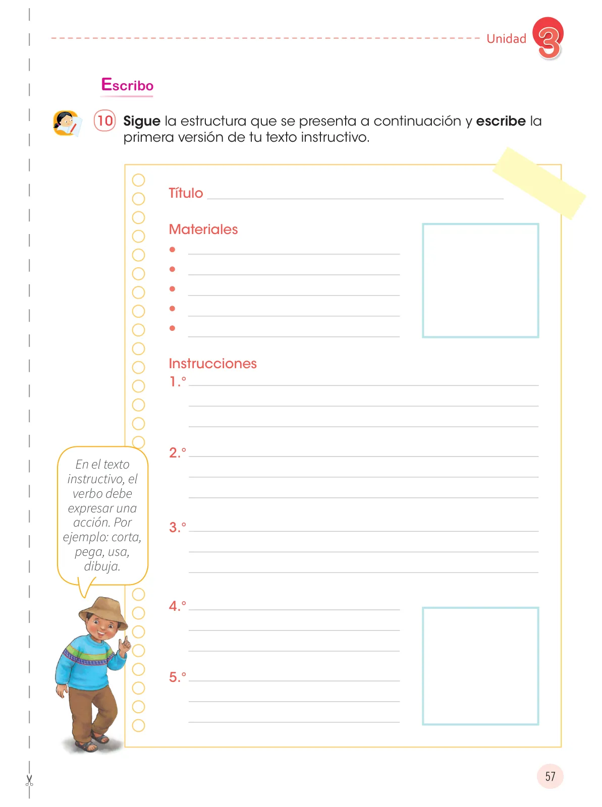Miniatura página 59 de Comunicación 3 : cuaderno de trabajo para tercer grado de Educación Primaria 2019 · 2019