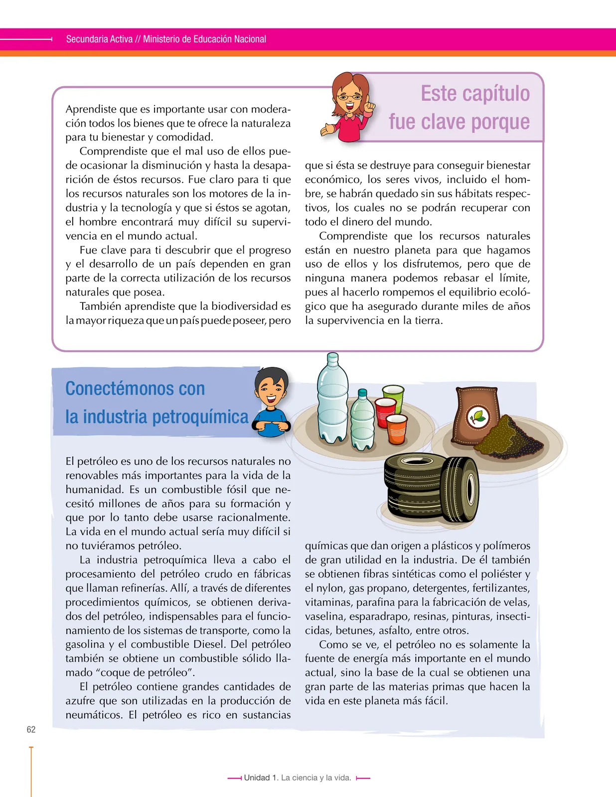 Página 62 de Ciencias Naturales 7° · Secundaria Activa