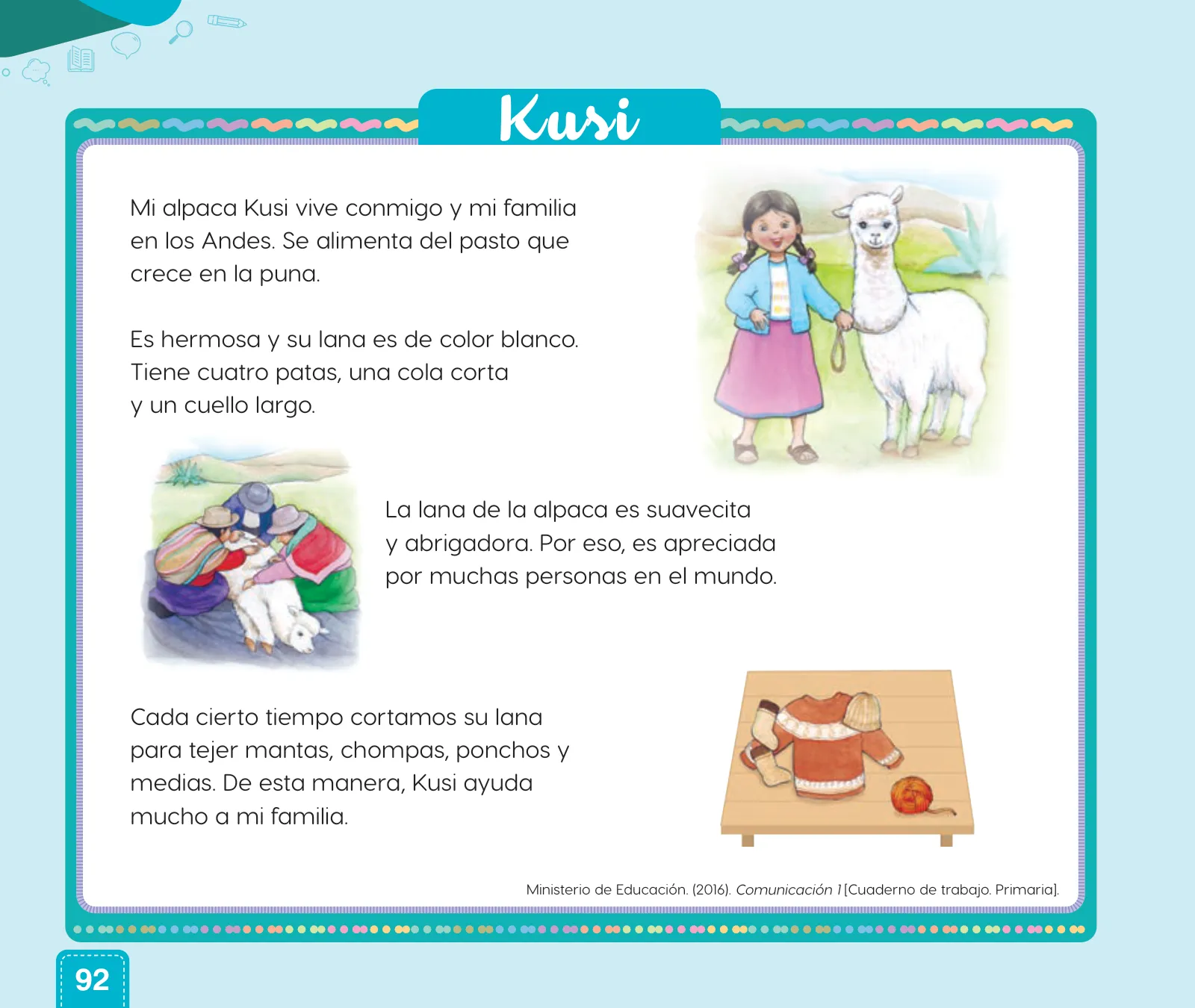 Miniatura página 94 de Cuadernillo de Comunicación 1, primer grado de Primaria · 2023
