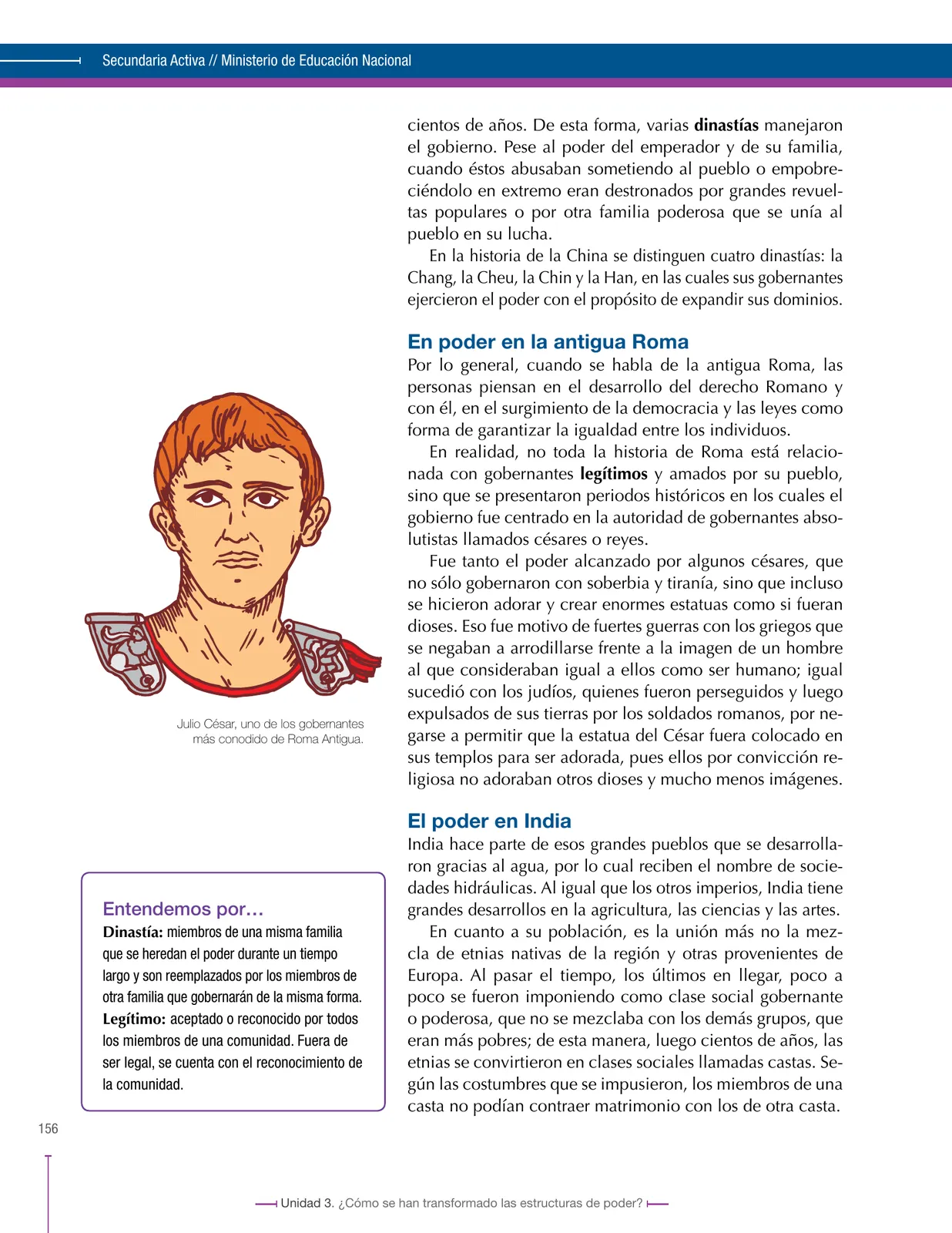Página 156 de Ciencias Sociales 6° · Secundaria Activa
