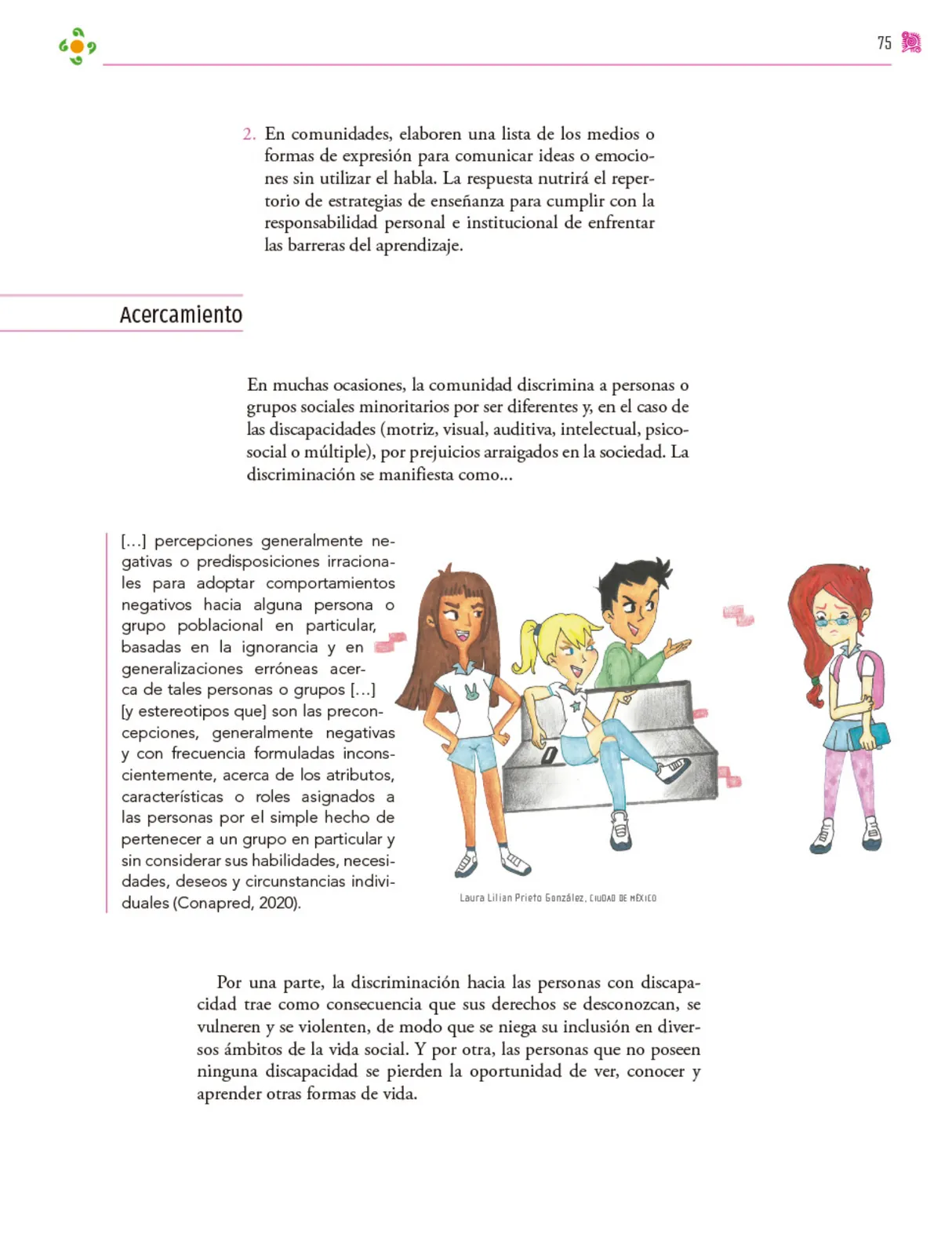 Miniatura página 76 de Colección Ximhai. Nuestro libro de proyectos.   Libro de Educación Secundaria Grado 1°  Ciclo Escolar 2025 - 2026