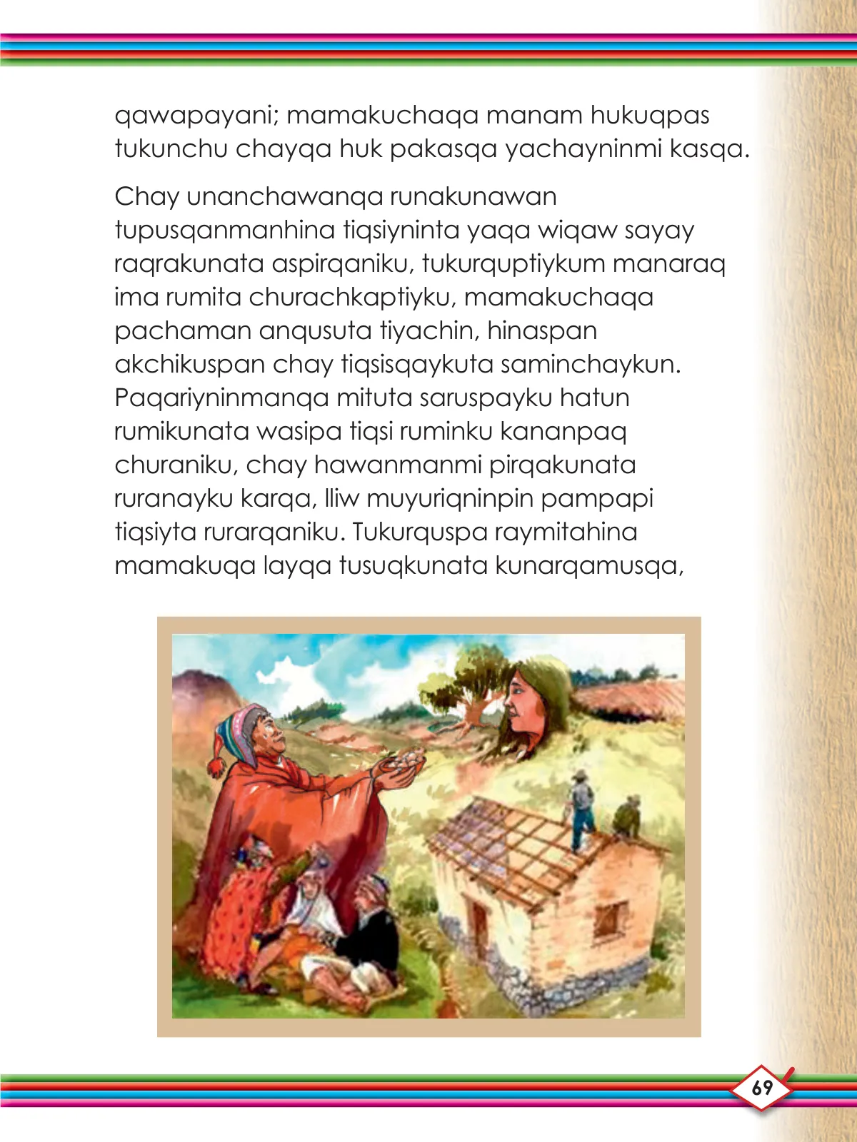 Página 71 de Willakuykuna maytu - Chanka Literatura 1 - 1° Secundaria - Quechua chanka · 2023