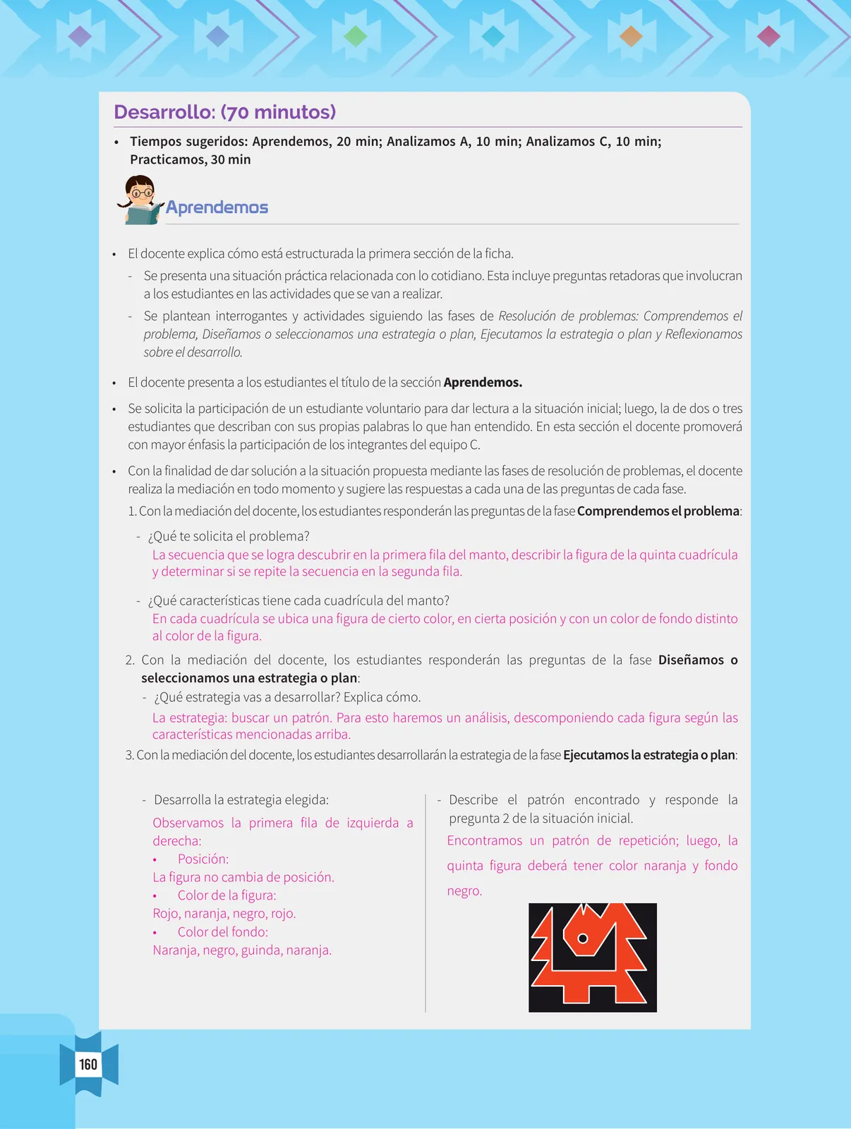 Miniatura página 162 de Resolvamos problemas 1 : manual para el docente 2018 · 2018