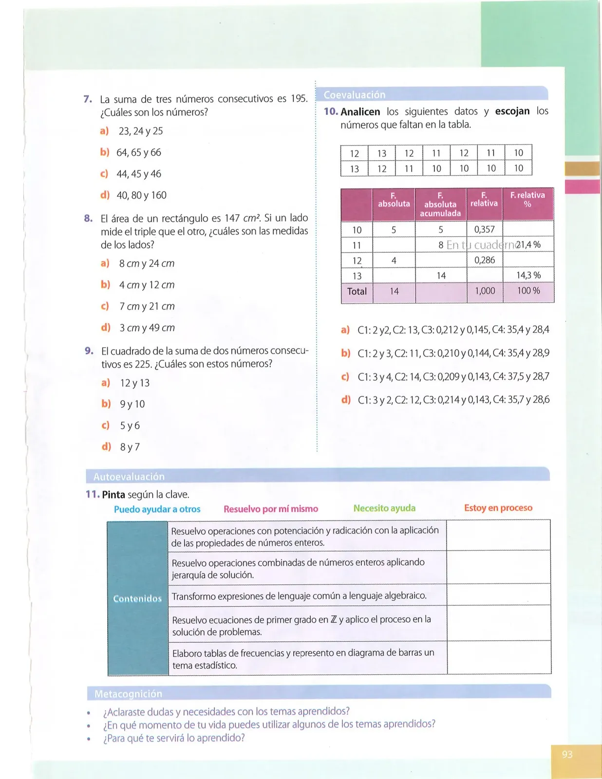 Miniatura página 93 de Matematica · 8 EGB · 2025