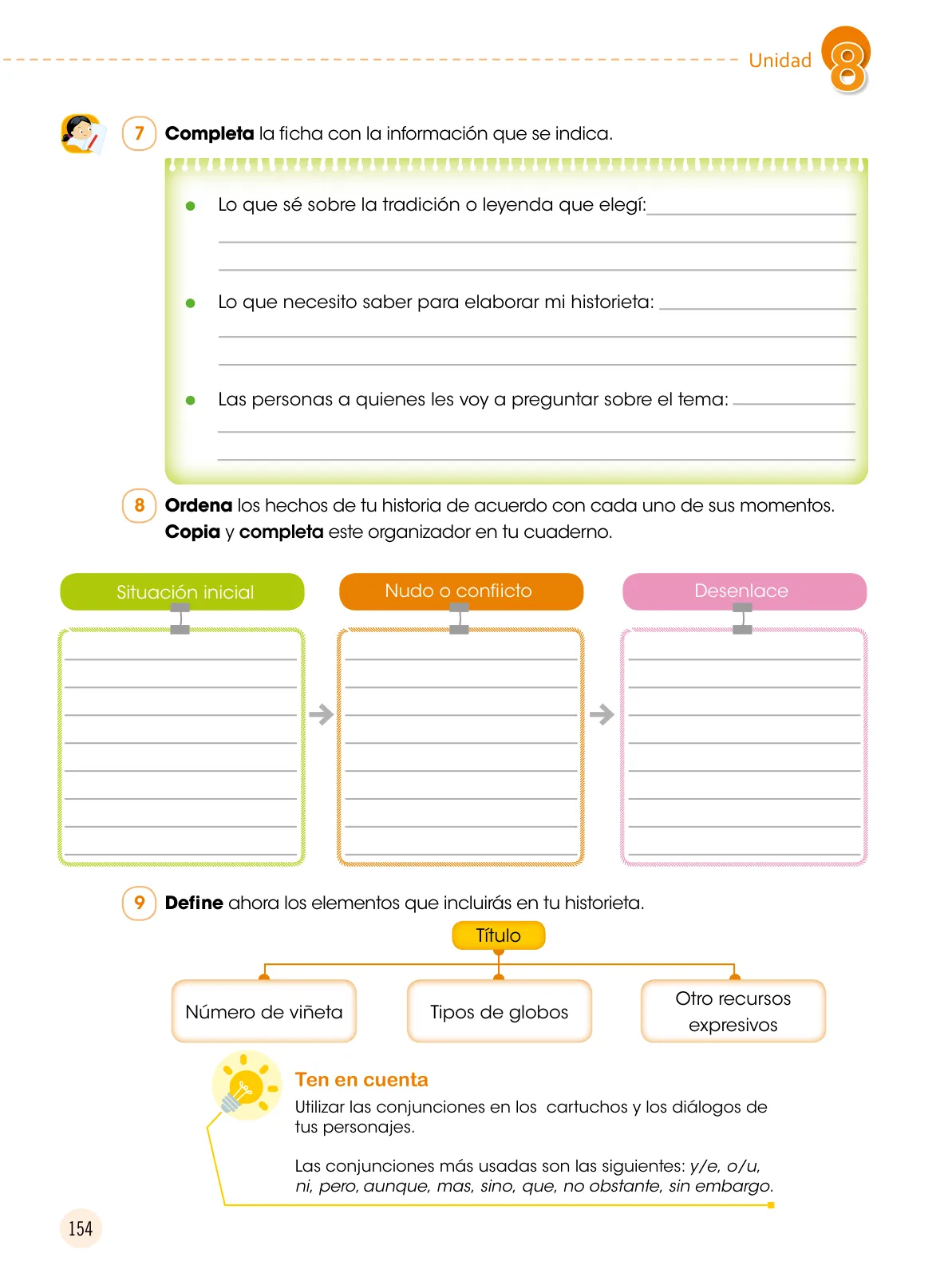 Miniatura página 155 de Comunicación 5 : cuaderno de trabajo para quinto grado de Educación Primaria 2019 · 2019