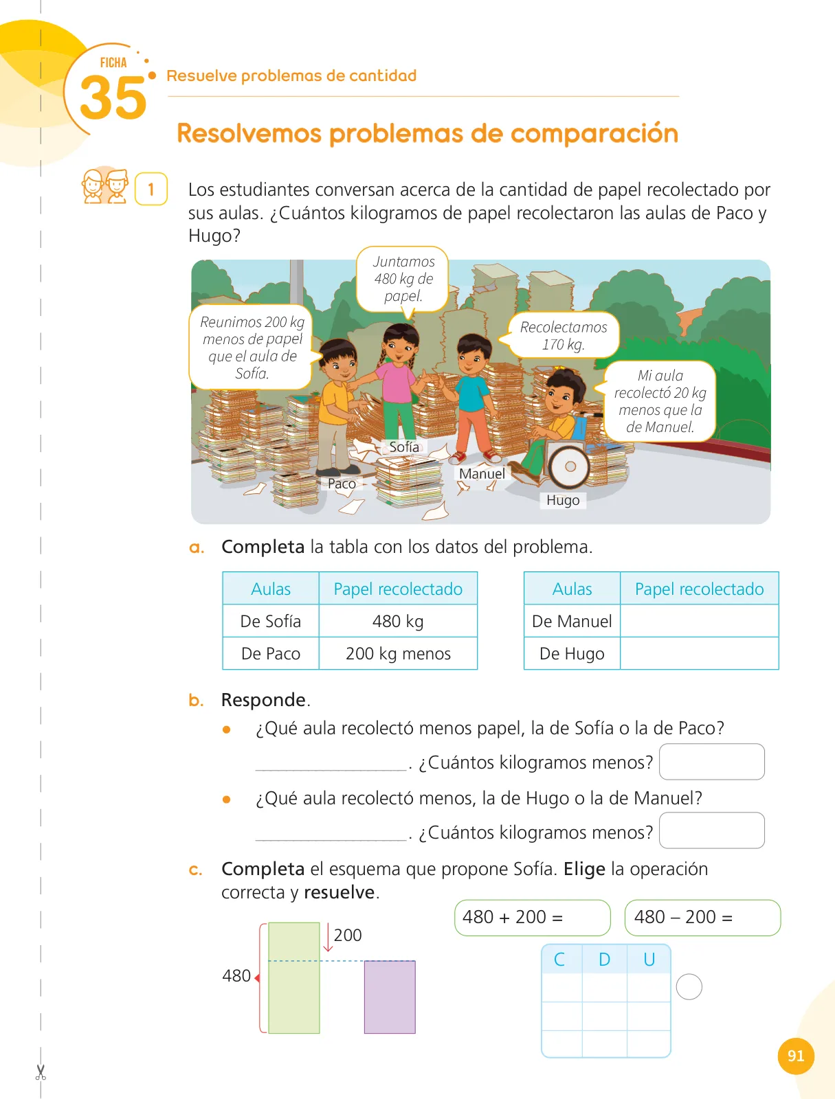 Página 93 de Cuadernillo de Matemática 4, cuarto grado de Primaria · 2023