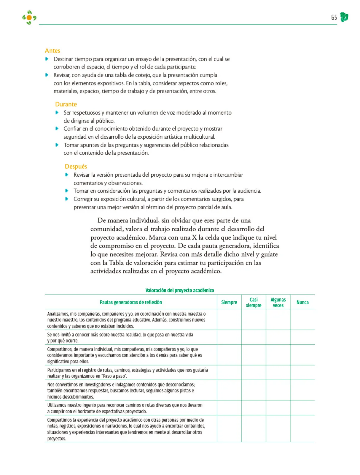 Miniatura página 66 de Colección Sk´asolil. Nuestro libro de Proyectos. Tomo I.    Libro de Educación Telesecundaria Grado 2°  Ciclo Escolar 2025 - 2026