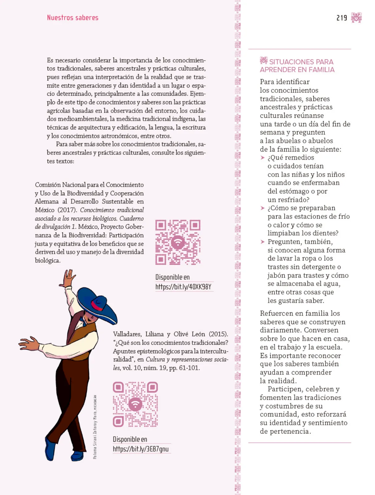 Página 220 de Nuestros saberes: Libro para alumnos, maestros y familia.   Libro de Educación Primaria Grado 3°  Ciclo Escolar 2025 - 2026