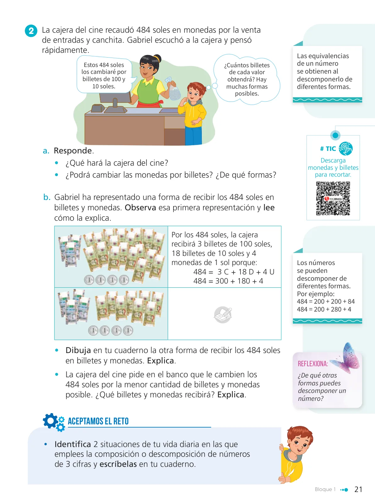 Página 23 de Texto de Matemática 4. Cuarto grado de Primaria · 2024