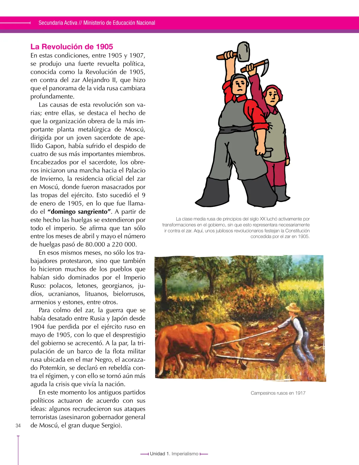 Página 34 de Ciencias Sociales 9° · Secundaria Activa