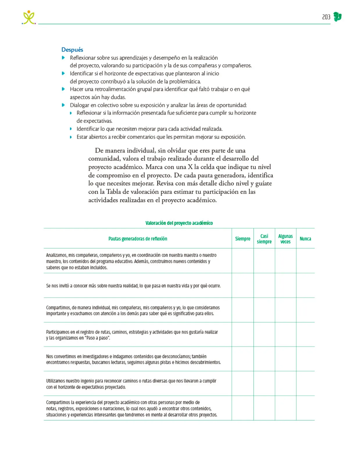 Página 204 de Colección Nanahuatzin. Nuestro libro de Proyectos. Tomo III. Libro de Educación Telesecundaria Grado 3° Ciclo Escolar 2025 - 2026
