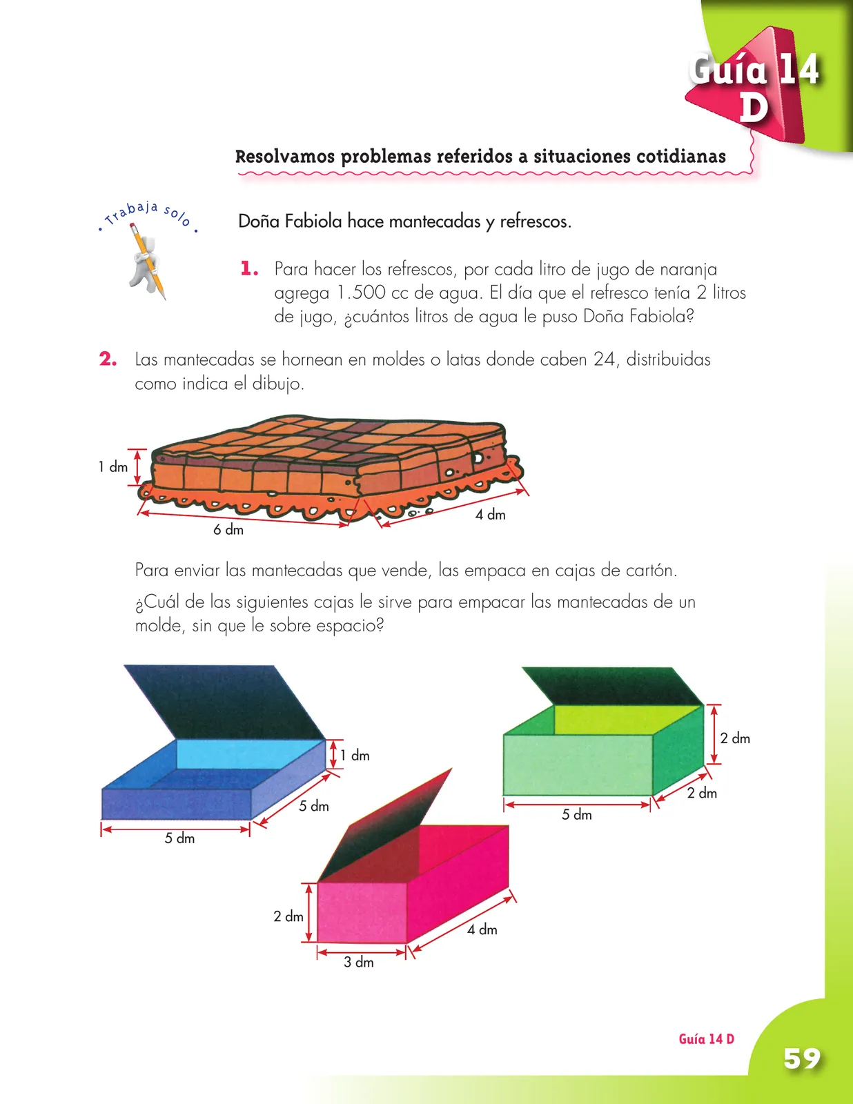 Miniatura página 59 de Matematica 4° · Cartilla 02