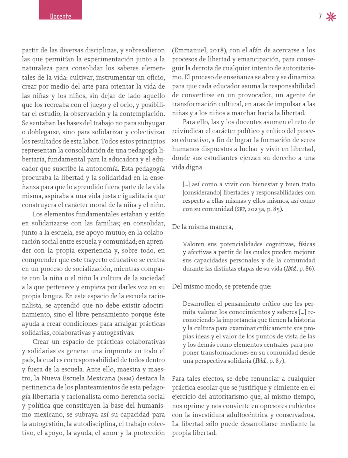Miniatura página 8 de Un libro sin recetas para la maestra y el maestro. Fase 2  Libro de Educación Preescolar Grado 1°, 2°, 3°  Ciclo Escolar 2025 - 2026