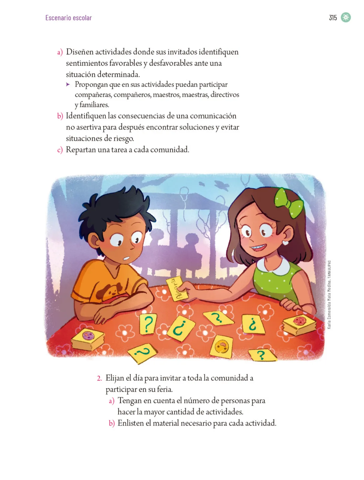 Página 318 de Proyectos Escolares. Libro de Educación Primaria Grado 5° Ciclo Escolar 2025 - 2026